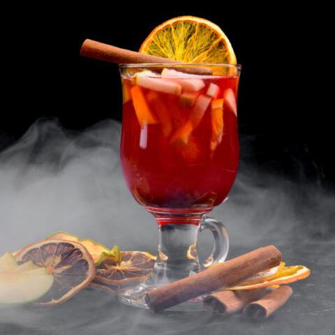 Spiced Cranberry Fruit Cocktail Sipper