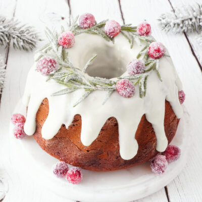 Holiday Berry Bundt Cake