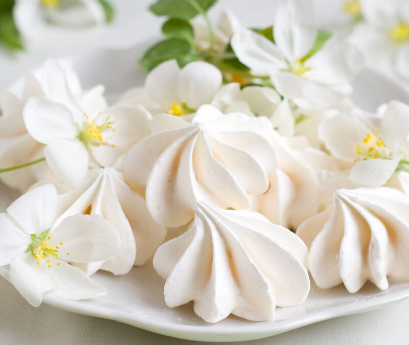 Blush Rose Vanilla Meringues