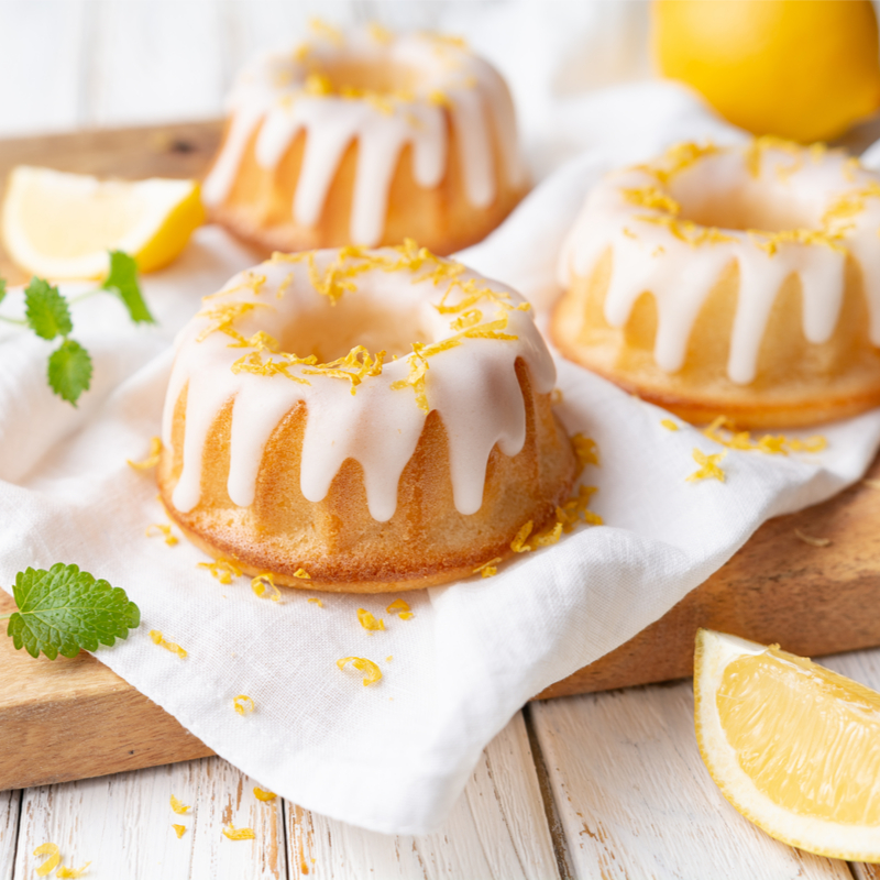 Golden Lemon Mini Tea Cakes