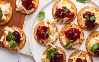 Holiday Cranberry Apple Cheese Appetizers