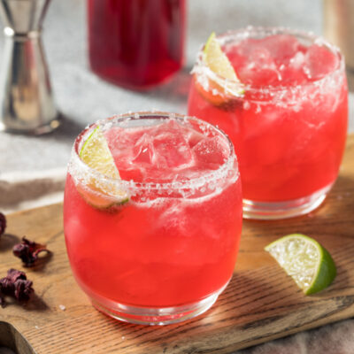 Hibiscus Lime Mocktail