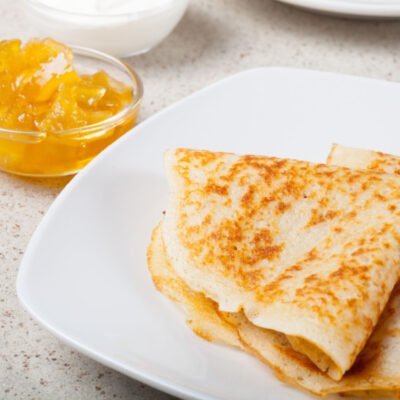 Crepes with Orange Marmalade
