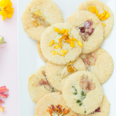 Lemon Floral Tea Cookies