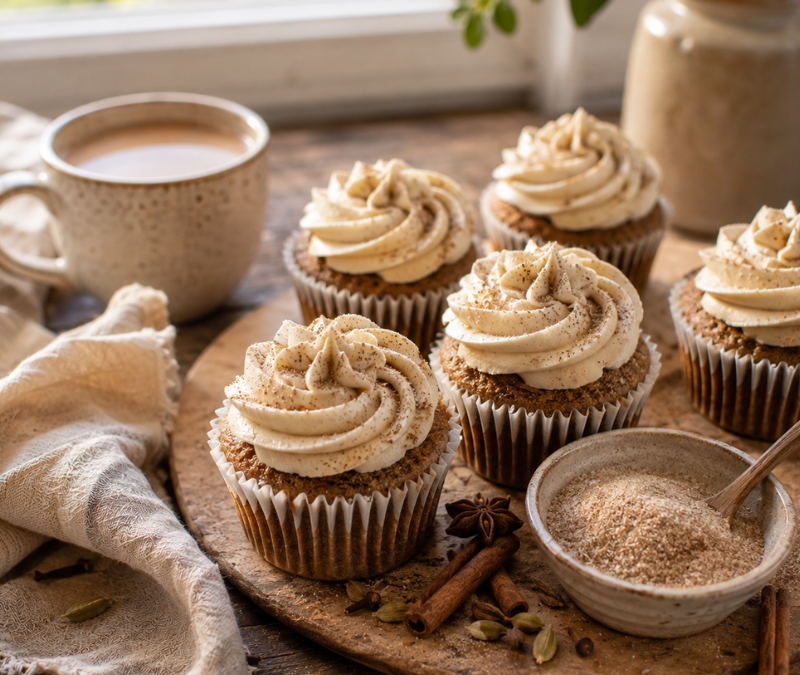 Chai-Spiced Cupcakes